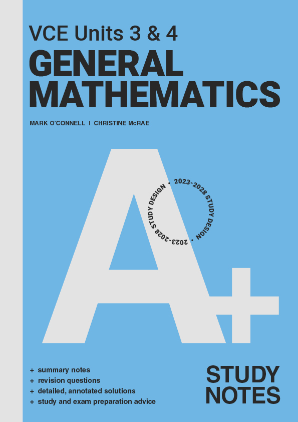 A+ VCE General Maths Study Guides